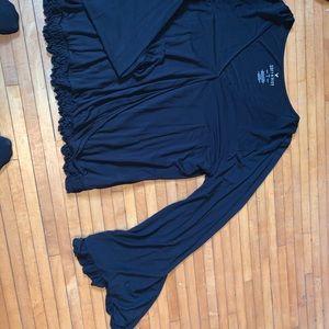 American eagle dressy black shirt